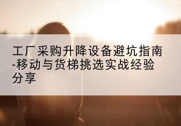 吐鲁番移动式升降机怎么选-工厂采购升降设备避坑指南-移动与货梯挑选实战经验分享